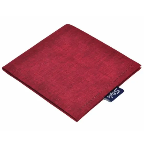 Burgundy Linen Permit Wallet
