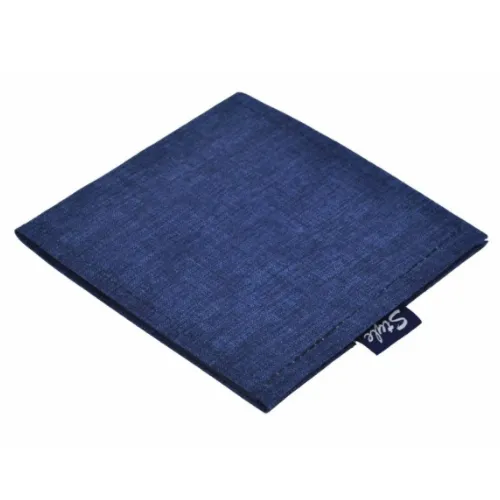 Navy Linen Permit Wallet