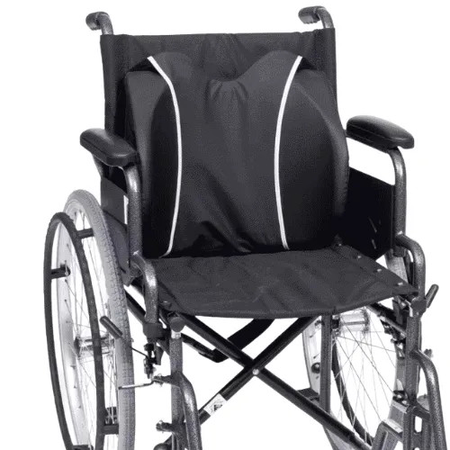 Swing away lateral supports on a wheelchair