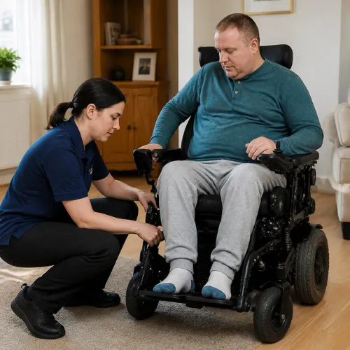 Adjusting Powerchair Size